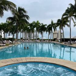 Poolside at the Four Seasons — Miami, FL.