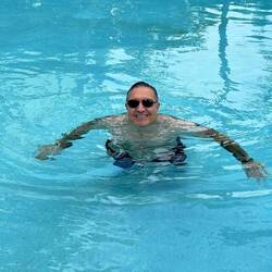 Poolside at the Four Seasons — Miami, FL.