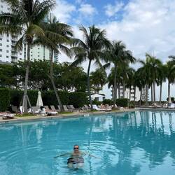 Poolside at the Four Seasons — Miami, FL.