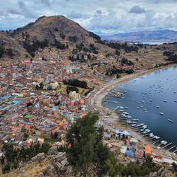Usblick uf Copacabana vom Cerro Calvario