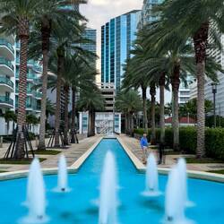 Fountain on Brickell Bay Drive — Miami, FL.