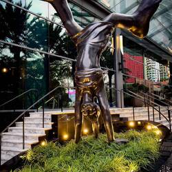 Idan Zareski's "La Nena" is one of his iconic bigfoot sculptures — Miami, FL.