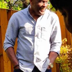 My brother Winston, 80 years old. Doesn't he look good?