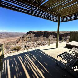 Our terrace with view