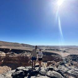First viewpoint down the canyon