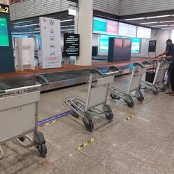 Gute Organisation auch am Flughafen.