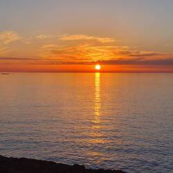 Sonnenuntergang am ionischen Meer bei Gallipoli