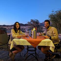 Christmas dinner with Springboks and Waterbucks