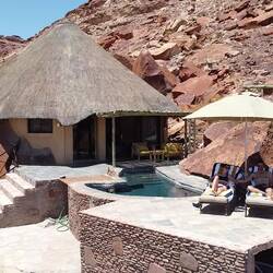 Enjoying the terrace