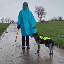 Auf den letzte Drücker kam der Poncho noch zum Einsatz!