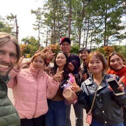 Some local teenagers asked for some photos