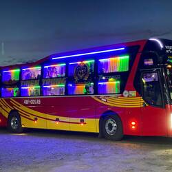 First class sleeping bus