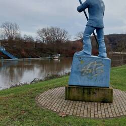 Hier fuhr bis 1869 eine Fähre über die Saar!