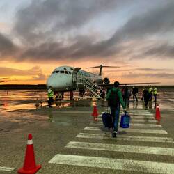 Diese DC-9 bringt uns von Porlamar nach Caracas