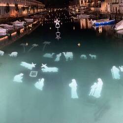 Canale di mezzo mit Unterwasserkrippe