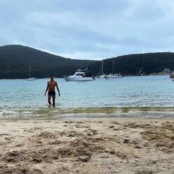 Abkühlung nach der Wanderung