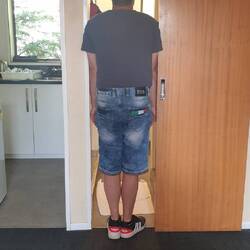 Hier bitte nur seitlich das Bad betreten