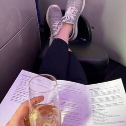 Accidentally ended up in business class for the flight from Brisbane to Auckland!