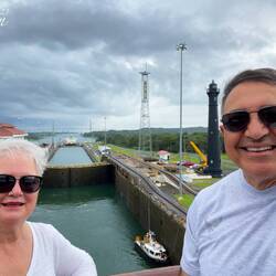 Exiting Gatun Locks — Panama Canal.