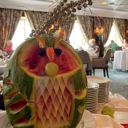 Brunch on Insignia ... Gatun Lake, Panama Canal.