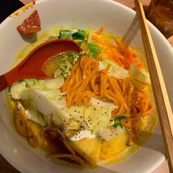 My vegan ramen at Yaesu Mall, which is linked to Tokyo Station.