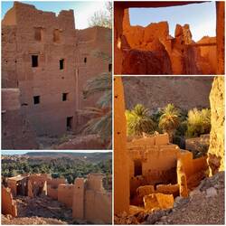 Die alte Kasbah am oberen Ende der Oase von Tinghir