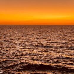 Sunset on the Pacific Ocean — Aboard Insignia.
