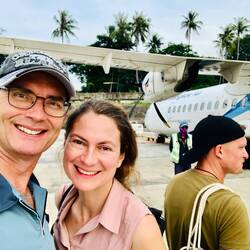 ...es geht weiter mit dem Flugzeug nach Bangkok.