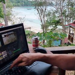 Editing with a view!