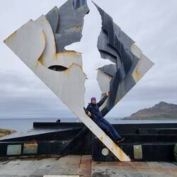 Das Albatros-Denkmal.