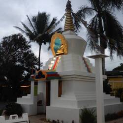 Tibetan stupa at the Maui Dharma Center.