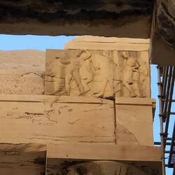 Bas relief at the top of one of the Parthenon columns