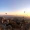 View from our room @ Helike Cave Hotel - almost as good as being up in the balloon!