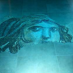 Mural at the bottom of our hotel pool