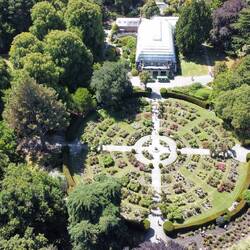 Rosengarten von oben