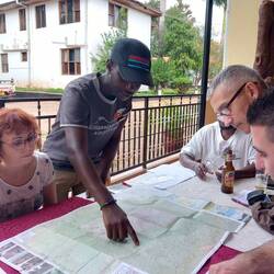 José et Christelle et Gasper et Rama nos guides