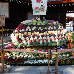The "vegetable boat" at Meiji Jingu.