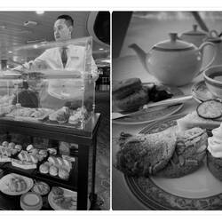 Afternoon tea on Insignia ... in B&W — Mazatlan, Mexico.