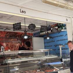 Leos Stand in der Markthalle