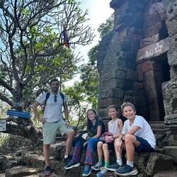 En haut des 358 marches