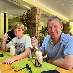 Boys with their best milkshakes