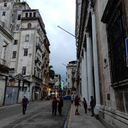 The street on which our guesthouse was located.