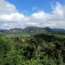 Our view of Vinales Valley from the state run hotels.