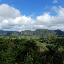 Our view of Vinales Valley from the state run hotels.