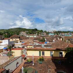 View from the bell tower at Plaza Mayor.