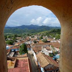 View from the bell tower at Plaza Mayor.