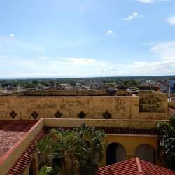 View from the bell tower at Plaza Mayor.