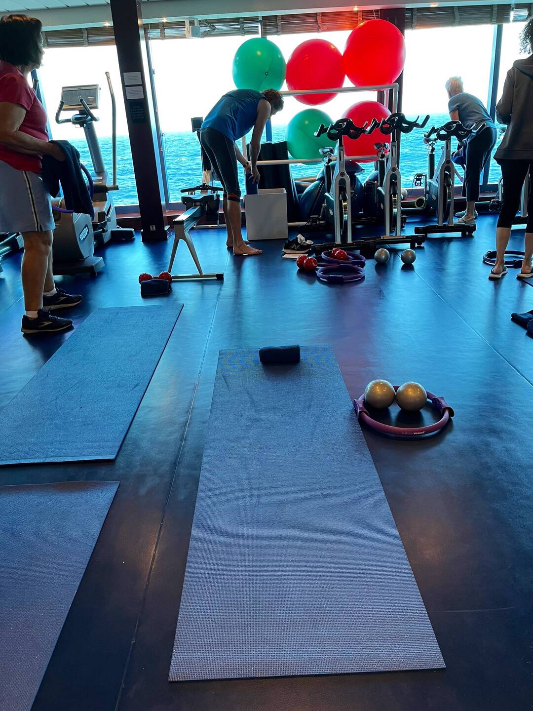 Morning pilates with a view