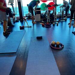 Morning pilates with a view