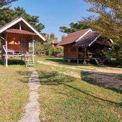 Bungalows in the yawning fields of Pai